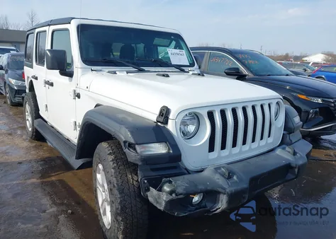 2019 Jeep Wrangler Unlimited Sport S 4X4 z USA, uszkodzony, nr VIN 1C4HJXDG8KW508006